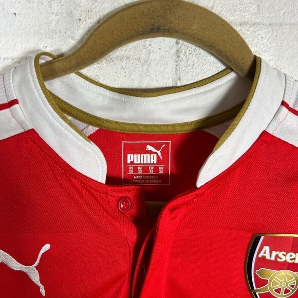 ARSENAL 2014 2015 HOME SHIRT JERSEY PUMA SIZE XS MEN #17 ALEXIS SANCHEZ - Picture 5 of 13